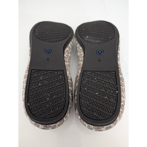 Rothy’s The Flat Women’s Shoes Driftwood Spot Size 6 Round Toe Washable Knit - Picture 5 of 9